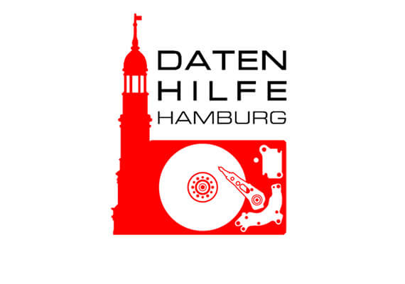 Logo, Geschäftspapier und Website f&uumlr ein Datenrettungsunternehmen aus Hamburg.