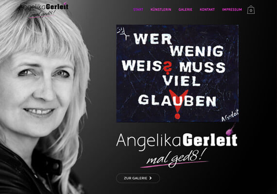 Website f&uumlr die Hamburger Kunstmalerin Angelika Gerleit